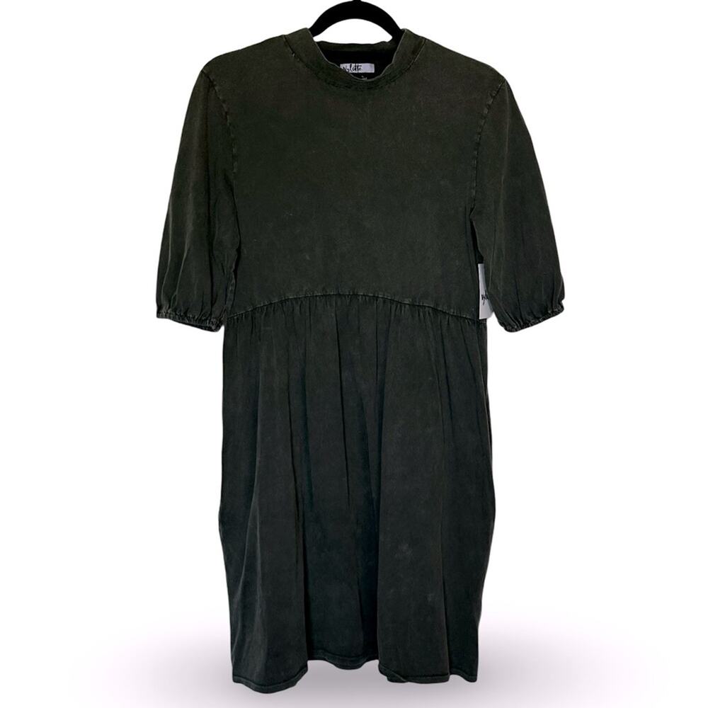 Women’s Mini Dress in Dark Olive Green - Easy, Casual Fit